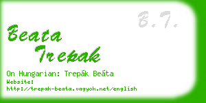 beata trepak business card